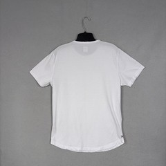 Cuts T-Shirt Mens Medium White Curved Hem PYCA Pro Minimalist Athleisure