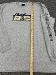 Vintage Phat Farm Mens XL Long Sleeve Graphic Shirt Money Hip Hop Streetwear Y2K