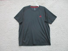 Adidas Shirt Extra Large Adult Dark Gray Athletic Stretch Logo Modern Fit Mens