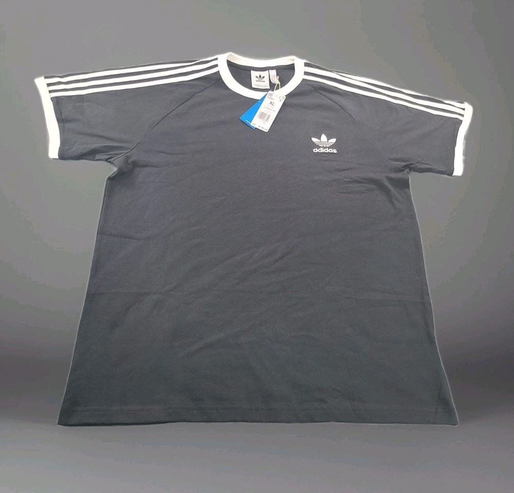 adidas ORIGINALS CALIFORNIA 3 STRIPES TREFOIL Black SHIRT Men’s Size Medium