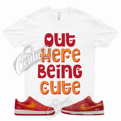 CUTE T Shirt for Dunk Low ATL University Red Bright Crimson Atlanta Air Force 1