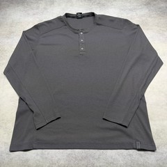 Kuhl Enticer Henley XL UPF 50+ Ribbed Snap Base Layer Hiking Charcoal Gray