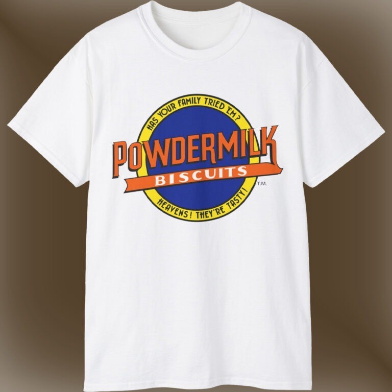Retro Rare A Prairie Home Companion Powdermilk Biscuits Unisex Tee S-5XL