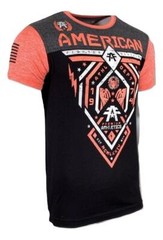 AMERICAN FIGHTER Men’s T-Shirt FAIRBANKS Athletic Biker Black MMA S-5XL