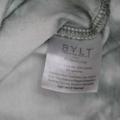 BYLT Shirt Mens XL Green White Cloud Dye Tee Short Sleeve Stretch Casual Soft