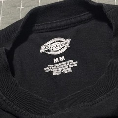 Dickies Men’s Long Sleeve – Black Size Medium Cotton Preowned Workwear Casual