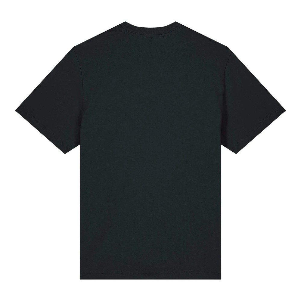 Sparker Organic Black Cotton Heavy T-Shirt Short Sleeve Crew Neck Stanley Stella