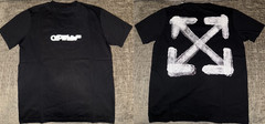 Off-White Spray Arrow Black Tee Men Women Trendy Style Reprint S-5XL
