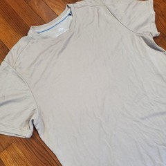 Tommy Bahama Shirt Mens Large Beige Solid Tagless Crewneck Soft Tee Casual
