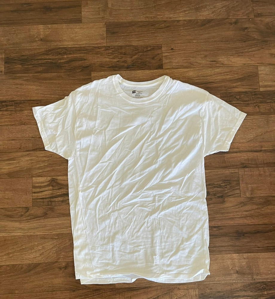 Hanes FreshIQ ComfortSoft Crewneck Classic Men’s White T-Shirt, Size L