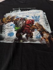 Vintage Transformers Revenge of the Fallen Devastator T-Shirt, Size Large L