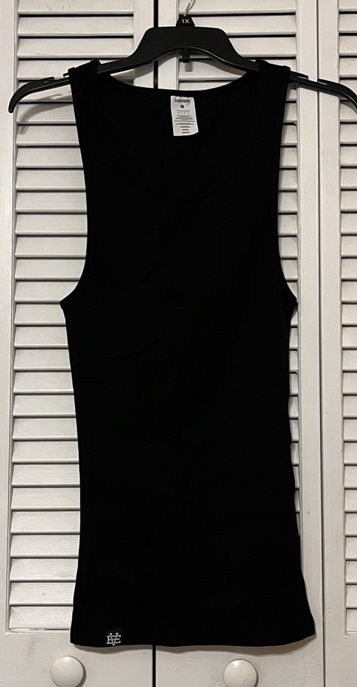 NWOT Ekkovision Black Ribbed Beater size 2XL