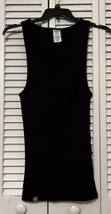 NWOT Ekkovision Black Ribbed Beater size 2XL