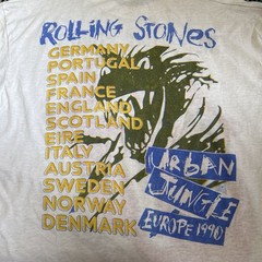 Vintage 1990 The Rolling Stones Europe Urban Jungle Tour Tee Single Stitch*