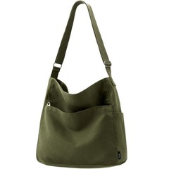 KALIDI Canvas Tote Bag Large Hobo Crossbody Shoulder Handbag Zipper Messenger…