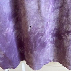 The Mountain Tie-Dye Bald Eagle Distressed Faded Purple T-Shirt XL