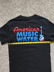 American Music Water T Shirt Size Small Gildan Heavy Cotton SCREEN PRINT