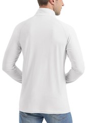 UPF 50+ Mens Long Sleeve T-Shirt 1/4 Zip Sun Shirt Quick Dry Fishing Hiking Tops