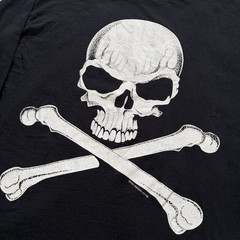 Fashion Victim Skulls Long Sleeve Black/White T-Shirt 1991 Large Single Stitch