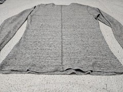 Diesel Industry Henley Stitched Nobel Gray Woven Long Sleeve Shirt SZ Large