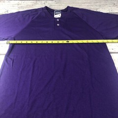 VTG BIKE Athletic Purple T-Shirt SZ L Single Stitch 2 button Shirt Sleeve