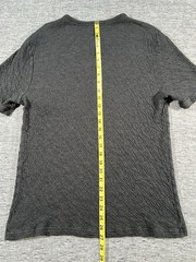 Faherty Cloud Cotton Shirt Mens Large Grey Short Sleeve Pullover Crewneck Soft