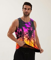 Mens Tank Tops Funny Graphic Summer Sleeveless Tank Top,comfortable, breathable