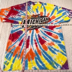Brooklyn Michigan Racing Tie dye T-shirt Men’s size Large Gildan Tag