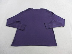 Ralph Lauren Shirt Mens XL Purple Black Label Ribbed Knit Henley Long Sleeve