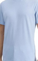 ALFANI Men’s Croquis Blue Stretch Drop Needle T-Shirt NEW Medium