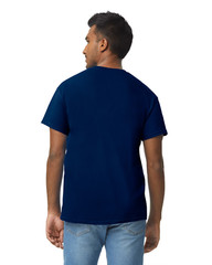 BRAND NEW GILDAN 100% COTTON NAVY BLUE T SHIRT SIZE LARGE FREE SHIPPING