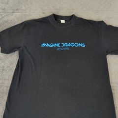 Imagine Dragons Evolve Shirt Album Crew Neck Short Sleeve Blue Adult Large