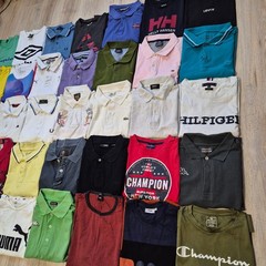105x Branded T-Shirts Wholesale Reseller Lot Nike Lacoste Tommy Ralph Lauren