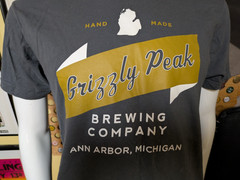 Grizzly Peak Ann Arbor MI Logo T Shirt Adult Large Craft Beer Nice