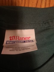 Vintage Hanes Heavyweight 50/50 Blank Men’s T-Shirt Size XL Red, Gray,Blue,Green