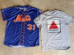 24 Sports T-Shirt & Jersey Bundle MLB NFL NBA Jordan Tee Mixed Teams & Sizes Lot