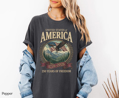 America 250th Anniversary 90s Graphic Style Comfort Colors Tshirt FREESHIP