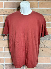 Uniqlo Crew Neck Short Sleeve T-Shirt Men’s Size M Red 100% Supima Cotton