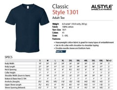 Alstyle Apparel AAA T Shirt 1301 Men’s Plain Blank Short Sleeve T Shirts S-4XL