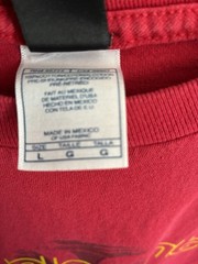 Hurley Men’s Red Graphic Logo Tee L Cotton Crew Neck Short Sleeve