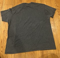 AC DC Back In Black Graphic T-Shirt Gray Mens Size 2XL Rock Tour Concert Tee