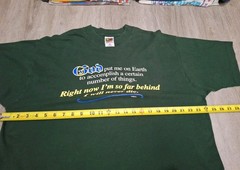 Vintage 90s GOD Put Me On Earth Church T-shirt XL Jesus Iconic Single Stitch