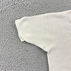 Vintage BVD Thermal Shirt Mens Small White Short Sleeve 60s Waffle Knit USA