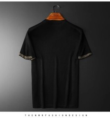 New Men Luxury Diamond Dragon Rhinestones Fashion Knitted T-Shirt