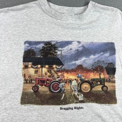 VTG DAVE BARNHOUSE T-Shirt Adult XL Common Ground Tractor Farm Earth Tones 90s