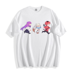 Sousou no Frieren Chibi Trio T-Shirt – Cute Anime Character Design Unisex Tee