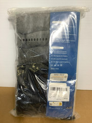 Comfneat Mens Cotton A-Shirt 6-Pack Black Dark Grey Melange Large