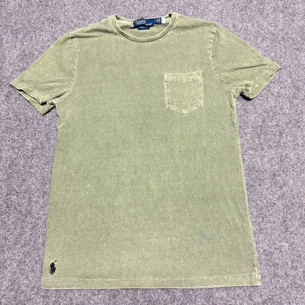Polo Ralph Lauren T-Shirt Men M Green Custom Slim Fit Jersey Pocket Short Sleeve