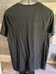 Express Graphic Print T-Shirt Black W Black Logo Size Medium Men