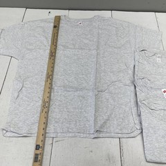 Hanes Shirt Mens 2XL Gray Crewneck Tagless Tee 4 Pack Cotton Blend Basic